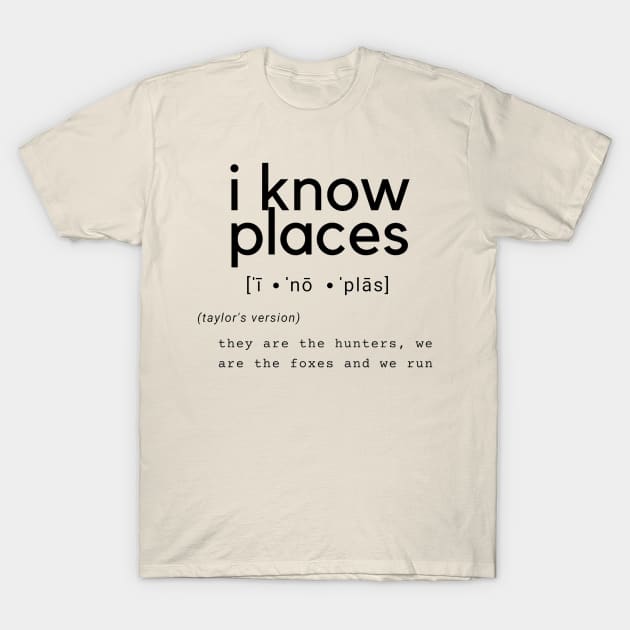 i know places T-Shirt by j__e